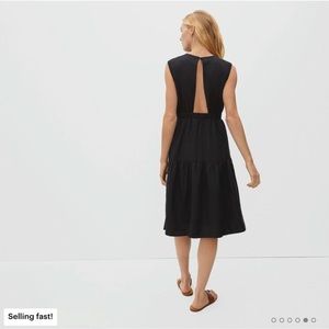 Everlane Classic Black Sleeveless Midi Dress